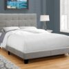 Full Size Bed, Upholstered, Transitional Stylish - Gray - Image 5