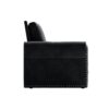 King Pull Out Sofa Bed, Chesterfield Sofa, 3 In 1 Velvet Convertible Sleeper Sofa With Nailhead Trim & Rolled Arm, Multi Functional Sofa Bed For Living Room, Bedroom, Apartment, Office - Black - Image 13