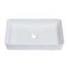 Vessel Rectangular Bathroom Sink - White - Image 7