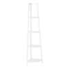 Bookshelf, Bookcase, Etagere, Corner, 4 Tier, Office, Contemporary & Modern - White - Image 3