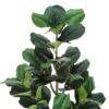 49" Tall, Artificial Plant, Fiddle Tree, Indoor, Faux, Fake, Floor, Greenery, Potted, Real Touch, Decorative - Green / Black - Image 4