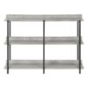 Accent Console Table For Entryway, Elegant Design - Gray - Image 2