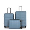 3 Piece Luggage Sets Lightweight Suitcase With Two Hooks, Spinner Wheels, Tsa Lock, (20/24/28) - Blue - Image 12