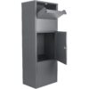 Steel Large Single Compartment Locking Parcel Drop Box With Keyed Access - Gray - Image 4
