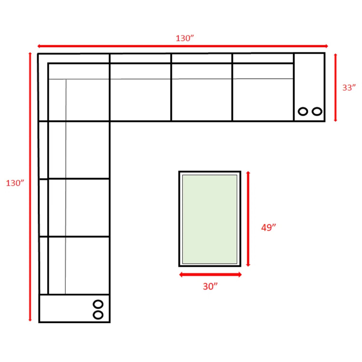 6 Person Seating Group With Cushions - Brown - Image 3
