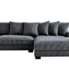 Luxe - Oversized 2 Piece Right Facing Sectional Couches For Living Room, L Shaped Sofa With Chaise - Dark Gray - Image 14