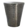 Drum Accent Side Table, Contemporary, Elegant Design - Silver - Image 11