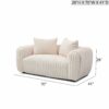 Cancun - Loveseat - White - Image 3