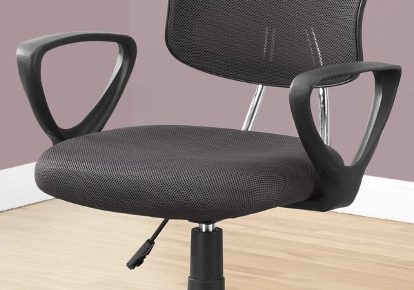 Office Chair, Adjustable Height, Swivel, Ergonomic, Contemporary And Modern - Gray