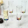 Halo - Oval Unbreakable Plastic Champagne Flutes Acrylic Wedding Glasses, 4Oz Capacity (Set of 4) - Clear - Image 4