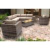 6 Person Seating Set With Cushions & Fire Pit - Gray - Image 4
