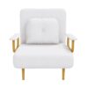 3 In 1 Convertible Folding Sofa Bed With Adjustable Backrest And Pillow - White - Image 18