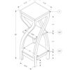 Accent Table, Square, Transitional - Black - Image 4