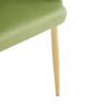 Luxury Handmade Accent Chair (Set of 2) With Gold Legs, Modern Green Velvet Armchair For Living Room And Bedroom - Green - Image 10