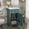 Bathroom Vanity With Sink, Soft Close Door - Green - Image 5