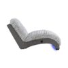 Denise - Accent Chaise With USB Port - Gray / Nickel - Image 5