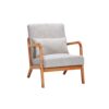 Accent Chair & Pillow Upholstered Arm Chair - Beige - Image 11