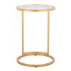 Zenn - Round End Table - Gold / Clear - Image 5