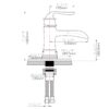 Waterfall Spout Bathroom Faucet With Single Handle And Pop Up Drain - Brushed Nickel - Image 3