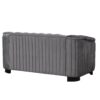Upholstered Loveseat Sofa With Thick Removable Seat Cushion - Gray - Image 14