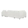 Modular L Shaped Convertible Sofa Bed With Pull Out Bed, Cup Holders & Storage - White - Image 21