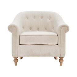 Fayette - Tufted Accent Arm Chair - Cream