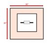 Outdoor Fire Pit Table With Lid - White Line - Image 3
