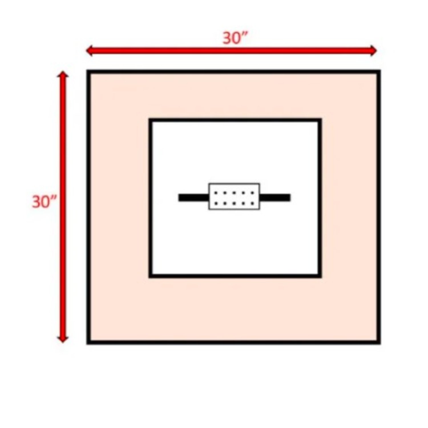 Outdoor Fire Pit Table With Lid - White Line - Image 3