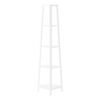 Bookshelf, Bookcase, Etagere, Corner, 4 Tier, Office, Contemporary & Modern - White - Image 4