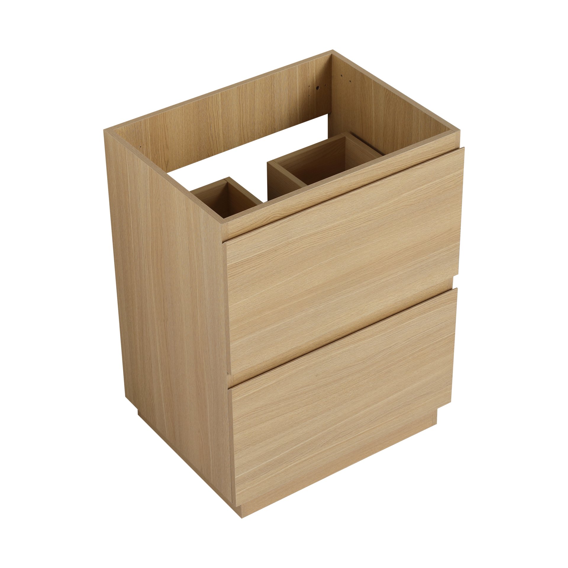 Classic Style Bathroom Vanity With Double Drawer, Freestanding Cabinet - Oak - Image 10