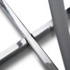 Marsden - Side Table With Polished Stainless Steel Base - White / Silver - Image 7