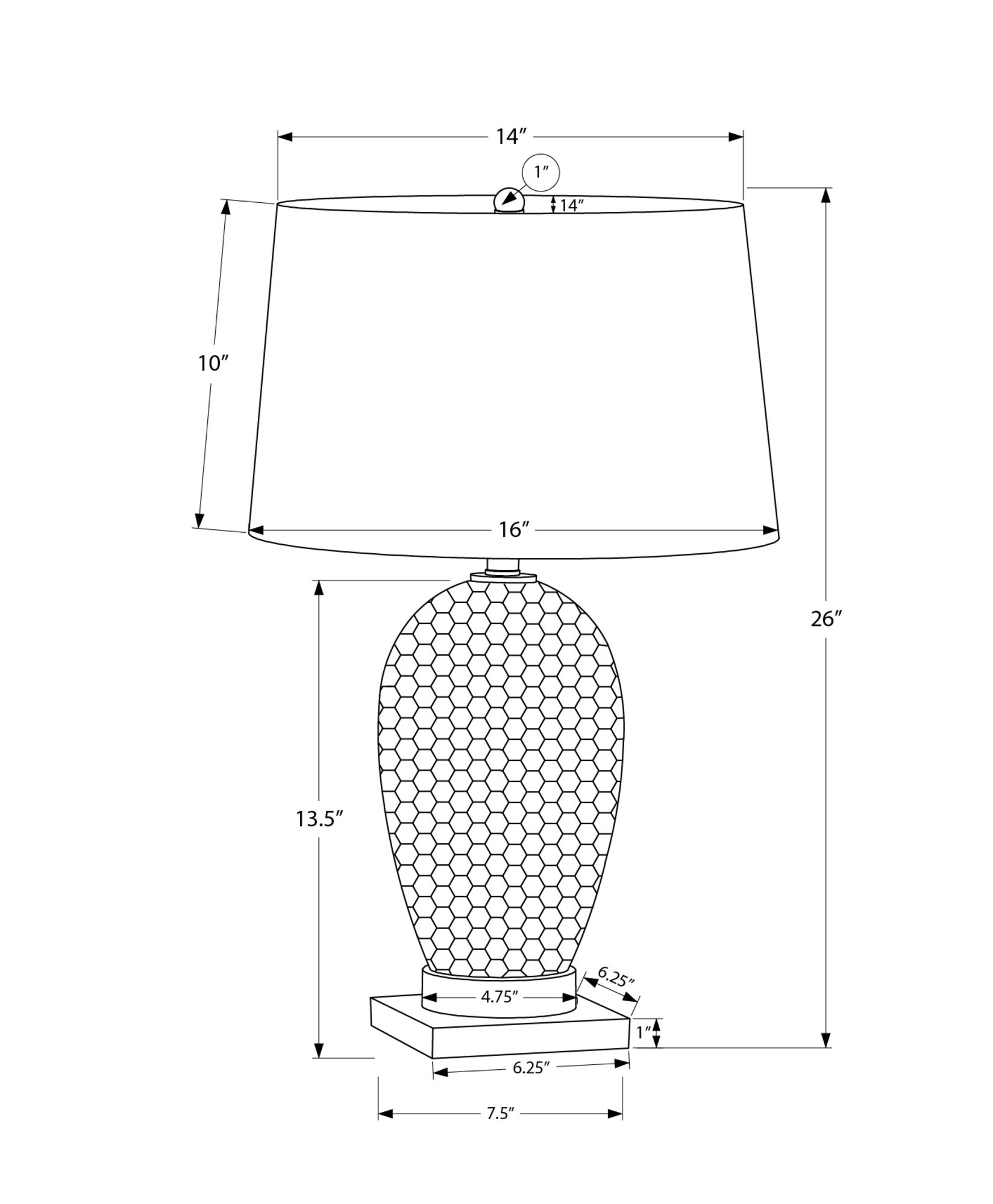 Lighting, Table Lamp, Ceramic, Transitional - White - Image 5