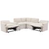 Power Recliner Corner Sofa Home Theater Reclining Sofa Sectional Couches With Storage Box, Cup Holders, USB Ports And Power Socket For Living Room - Beige - Image 14