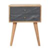 Slade - Bedside Table - Stone Gray - Image 11