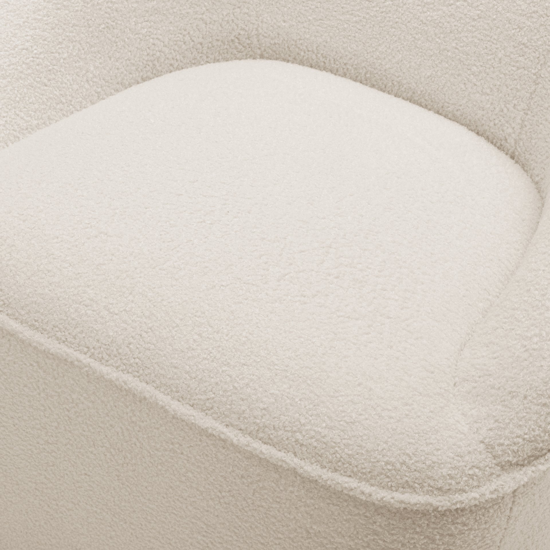 Anson - Swivel Chair With Soft Rounded Back - Off White - Image 10