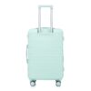 Set 3 Pieces 20" / 24" / 28" Abs Spinner Wheel Luggage, Matching Color, With Combination Lock - Mint Green - Image 25