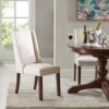 Brody - Wing Parson Dining Chair (Set of 2) - Cream - Image 2