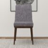 Kate - Mid-Century Modern Dining Chair (Set of 2) - Fabric - Gray - Image 4