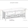 Lev - Low TV Stand - Smoky Brown - Image 10