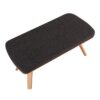 Folia - Mid-Century Modern Bench - Natural / Charcoal - Image 5