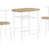 3 Pieces Dining Table Set, Small, Contemporary & Modern - Natural - Image 9