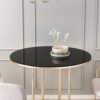 36" Round Tempered Glass Table Top Black Glass 1 / 4" Thick Round Polished Edge - Black - Image 2