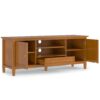 Warm Shaker - TV Media Stand - Brown - Image 3