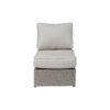 2 Person Wicker Conversation Set With Cushions, Weather Resistant - Gray Mix - Image 8