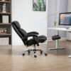 Big And Tall Office Chair, High Back Ergonomic Office Chair With Footrest, Executive Office Chair For Back Pain Relief - Black - Image 5