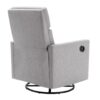 Modern Upholstered Rocker Nursery Chair Plush Seating Glider Swivel Recliner Chair - Gray - Image 17