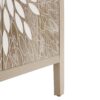 2 Door Carved Storage Cabinet With Adjustable Shelf, Accent Furniture For Living Room, Hallway, Kitchen - Natural - Image 13
