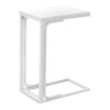 Accent Table, C - Shaped, Convenient Design - White - Image 13
