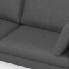 Ava - Mid Century Sofa With Ottoman Set - Dark Gray - Image 13