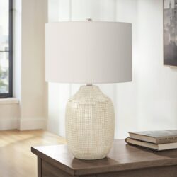 Table Lamp, Lighting, Ceramic, Contemporary - Cream